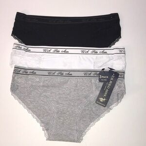 U.S Polo ASSN Set 3 Pieces Cotton Panties Underwear. NWT
